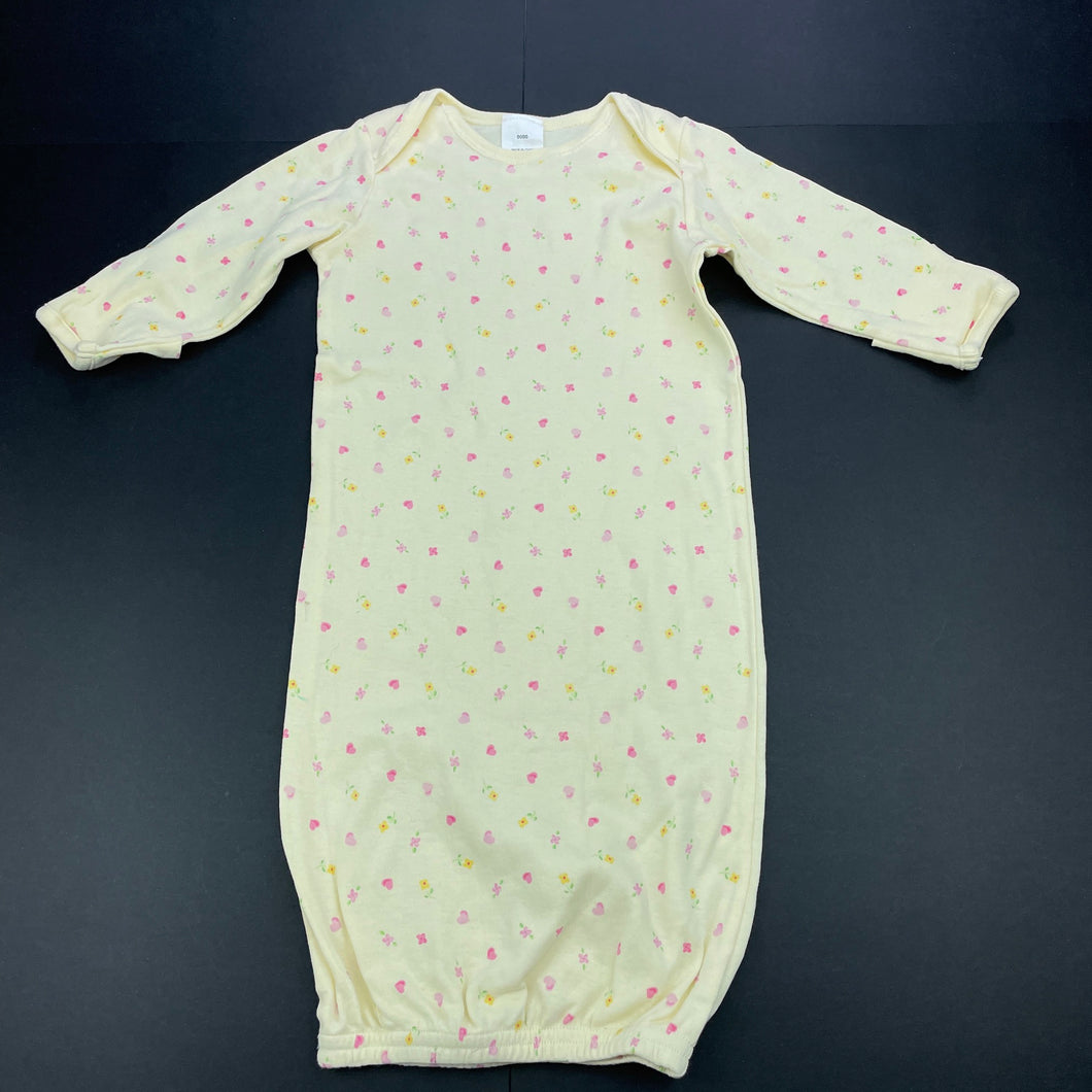 Girls Target, floral cotton sleepsack, EUC, size 0000,  