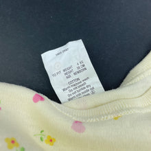 Load image into Gallery viewer, Girls Target, floral cotton sleepsack, EUC, size 0000,  