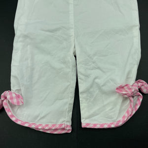 Girls Sprout, lightweight stretch cotton pants, elasticated, EUC, size 0,  