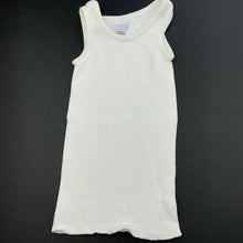Load image into Gallery viewer, unisex Target, white ribbed cotton singlet top, FUC, size 0000,  