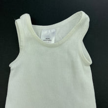 Load image into Gallery viewer, unisex Target, white ribbed cotton singlet top, FUC, size 0000,  