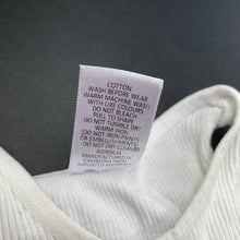 Load image into Gallery viewer, unisex Target, white ribbed cotton singlet top, FUC, size 0000,  