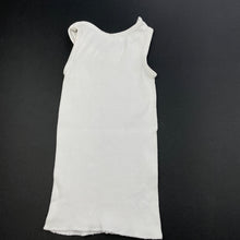 Load image into Gallery viewer, unisex Target, white ribbed cotton singlet top, FUC, size 0000,  