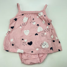 Load image into Gallery viewer, Girls Tiny Little Wonders, pink cotton romper, FUC, size 000,  