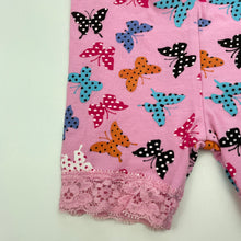 Load image into Gallery viewer, Girls Dymples, pink stretchy shorts, butterflies, EUC, size 000,  