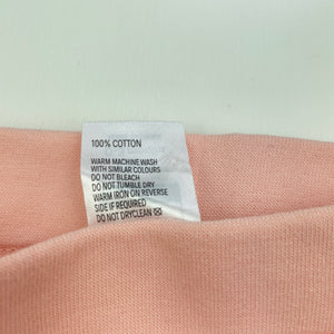 Girls Kids & Co, pink foral cotton leggings / bottoms, EUC, size 000,  