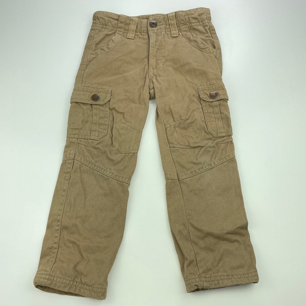 Boys Pumpkin Patch, lined cotton pants, adjustable, Inside leg: 39cm, FUC, size 2,  