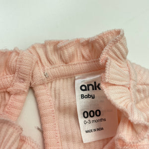 Girls Anko, ribbed stretchy bodysuit / romper, EUC, size 000,  