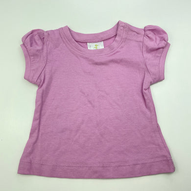 Girls Dymples, purple cotton t-shirt / top, EUC, size 000,  
