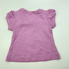 Load image into Gallery viewer, Girls Dymples, purple cotton t-shirt / top, EUC, size 000,  