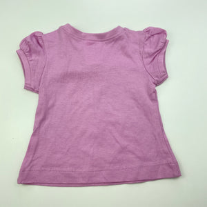 Girls Dymples, purple cotton t-shirt / top, EUC, size 000,  