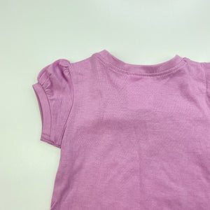 Girls Dymples, purple cotton t-shirt / top, EUC, size 000,  
