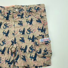 Load image into Gallery viewer, Boys Pumpkin Patch, cotton cargo shorts, adjustable, crocodiles, GUC, size 0,  