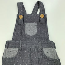 Load image into Gallery viewer, unisex Tiny Twig, organic cotton overalls / shortalls, EUC, size 000,  