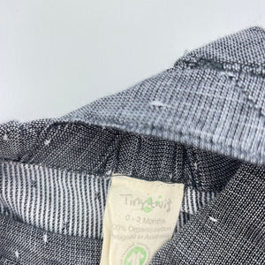 unisex Tiny Twig, organic cotton overalls / shortalls, EUC, size 000,  