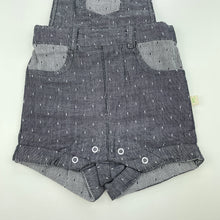 Load image into Gallery viewer, unisex Tiny Twig, organic cotton overalls / shortalls, EUC, size 000,  