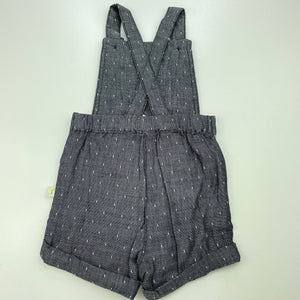 unisex Tiny Twig, organic cotton overalls / shortalls, EUC, size 000,  