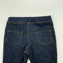 Load image into Gallery viewer, unisex Baby Berry, stretchy denim leggings / bottoms, EUC, size 000,  