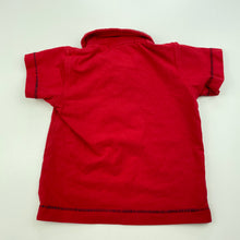 Load image into Gallery viewer, Boys Absorba, red stretchy polo shirt top, GUC, size 000,  