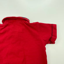 Load image into Gallery viewer, Boys Absorba, red stretchy polo shirt top, GUC, size 000,  