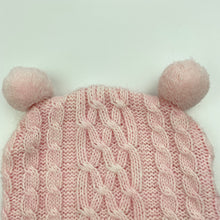 Load image into Gallery viewer, Girls Cotton On, pink knitted hat / beanie, EUC, size 000-00,  