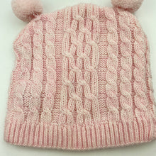 Load image into Gallery viewer, Girls Cotton On, pink knitted hat / beanie, EUC, size 000-00,  