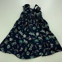 Load image into Gallery viewer, Girls Anko, lightweight cotton summer dress, dragonflies, FUC, size 1, L: 44cm