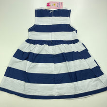 Load image into Gallery viewer, Girls HAO LING FAN, lightweight striped dress, NEW, size 2, L: 46cm