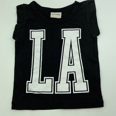 Boys ins baby, black sleeveless top, GUC, size 00,  
