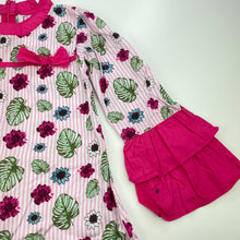 Load image into Gallery viewer, Girls Barbie, cotton casual dress, mark left sleeve, FUC, size 6, L: 81cm