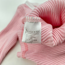 Load image into Gallery viewer, Girls Blush Kids, pink ribbed cotton casual dress, GUC, size 1, L: 36cm