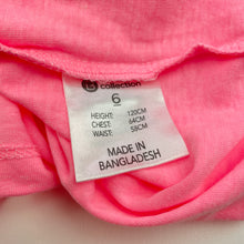 Load image into Gallery viewer, Girls B Collection, pink marle t-shirt / top, EUC, size 6,  