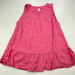 Girls Bing Bong, pink lightweight top, L: 50cm, GUC, size 6-7,  