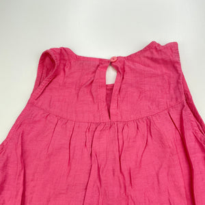 Girls Bing Bong, pink lightweight top, L: 50cm, GUC, size 6-7,  