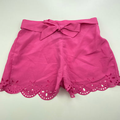 Girls Emerson, pink lightweight shorts, elasticated, EUC, size 7,  