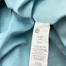 Load image into Gallery viewer, Girls PL Kids, lined blue &amp; gold party dress, EUC, size 1-2, L: 40cm