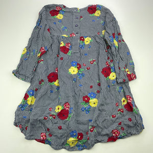 Girls Milkshake, floral long sleeve casual dress, GUC, size 6, L: 58cm at front