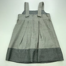 Load image into Gallery viewer, Girls Origami, lined embroidered wool blend dress, GUC, size 4, L: 55cm