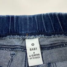 Load image into Gallery viewer, Boys Target, blue stretch denim pants, elasticated, EUC, size 0,  