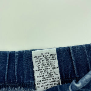 Boys Target, blue stretch denim pants, elasticated, EUC, size 0,  