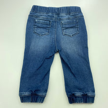 Load image into Gallery viewer, Boys Target, blue stretch denim pants, elasticated, EUC, size 0,  