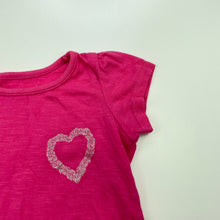 Load image into Gallery viewer, Girls Woolies Babes, pink cotton t-shirt / top, FUC, size 00,  