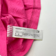 Load image into Gallery viewer, Girls Woolies Babes, pink cotton t-shirt / top, FUC, size 00,  
