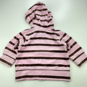 Girls Sprout, velour zip hoodie sweater, FUC, size 00,  