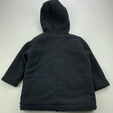 Load image into Gallery viewer, Boys Tiny Little Wonders, fleece lined duffle coat / jacket, zip &amp; toggle, L: 38cm, GUC, size 1,  