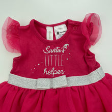 Load image into Gallery viewer, Girls Dymples, pink Christmas tutu romper, EUC, size 0000,  