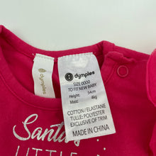 Load image into Gallery viewer, Girls Dymples, pink Christmas tutu romper, EUC, size 0000,  