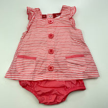 Load image into Gallery viewer, Girls Sprout, lightweight cotton romper, GUC, size 000,  