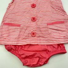 Load image into Gallery viewer, Girls Sprout, lightweight cotton romper, GUC, size 000,  