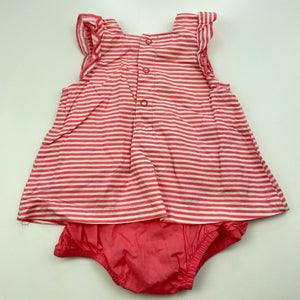 Girls Sprout, lightweight cotton romper, GUC, size 000,  